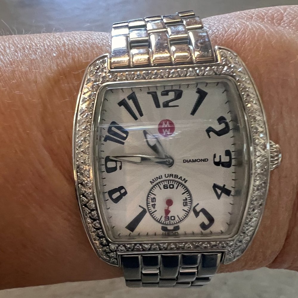 Michele Diamond Bezel Watch
